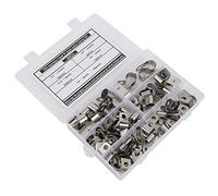 Sorandy 80PCs 304 Stainless Steel R-Type Cable Clips Durable and -Resistant for Cable Management in Home and Industrial