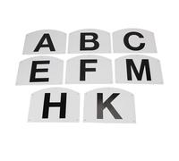 Sorandy 8pcs Dressage Letters Wall Mount, Dressage Markers Letter Signs Plastic Thickness Pre Drilled for Easy Installation for Equestrian Training Events