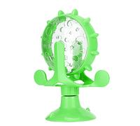 Sorandy ABS Pet Food Leakage Toy for Interactive Cat Training Fun in 3 Colors with 360° Rotation for Multiple Cats (Green)