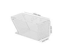 Sorandy Acrylic Aquarium Fish Tank One Way Trap Box, Transparent Crab Catcher for Freshwater Tanks, 6 X 6 X 13cm, Safe and Hygienic