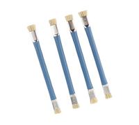 Sorandy Anti-Static Hard Brush Mobile Phone Repairing Tool for Mainboard Cleaning, 4PCS Insulating Double-Headed Brush, 5.71" Length Hair Material, 2 Colors, for IC Cleaning (Blue)