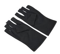 Sorandy Anti-UV Nail Art Glove UV Protection Glove for Manicure 8.7 X 3.9in for Nail Art Process (Black)