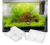 Sorandy Aquarium Glass Cover Holder 20Pcs, Durable Acrylic Clip Clamp Support for Fish Tank, for Open Aquariums, Transparent Material (12mm)