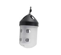Sorandy Bait Feeder Cage for European Carp Fishin G, Black Lid | Precise Bait Release, Integrated Metal Weight, PP Plastic & Metal Earthworm Cage (10g)
