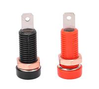 Sorandy Banana Plugs High Performance Brass Material Connector for Electronic Equipment 30V-60V Maximum.24A 10pcs for Charging Discharging Red/Black, 4mm Hole