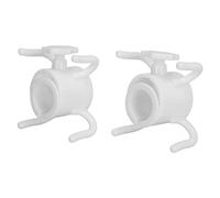 Sorandy Beach Umbrella Hanging Hook Durable Plastic 4 Prong Towel Hat Sunglasses Holder for Universal Size Umbrella Poles 1.0-1.3in Diameter (White)