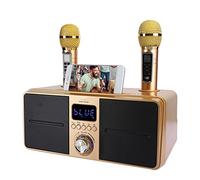 Sorandy Bluetooth Karaoke Speaker Loudspeaker for Family KTV Singing Practice Black (Gold)