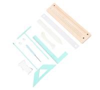 Sorandy Bookbinding Tool Kit for Crafting, Complete Set | Precision Punch Guide & Spacer Tools, Beech Wood Ruler & Durable Plastic, Album Making Bookbinding Supplies for