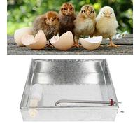 Sorandy Chicken Incubator Humidifying System with Float Ball Valve Durable Water Basin for Hatching Chickens Ducks and Quails 14.6x12.2x3.5in