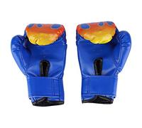 Sorandy Child Boxing Gloves Durable PU Material for Muay Thai Kickboxing Sparring Red Black Blue 1 Pair 3-12 Years Old (blue gloves palms)