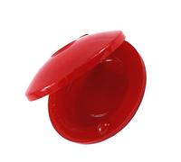 Sorandy Children Finger Castanet, Plastic Hand Percussion Instrument Castanet with Great Sound Quality, Ideal for Kids Music Learning and Parent Child Interaction (Red)