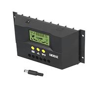 Sorandy CM3024Z Solar Charge Controller LCD Display Intelligent Regulator for 12V 24V Solar Systems Durable ABS 1 Unit (20A)