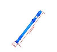 Sorandy Descant Recorder Lightweight Translucent Plastic 8-Hole for Kids Music Practice Available in 6 Colors (Blue)