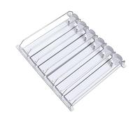 Sorandy Drink Automatic Pusher Glide Adjustable 12oz 16oz 16.9oz 20oz Durable Beverage Organizer for Refrigerator White (38cm)