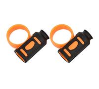 Sorandy Drum Stick Control Clip, Durable Anti Slip Drummer Auxiliary Tool for Beginners, ABS Silicone, 2 Units (Black and Orange)