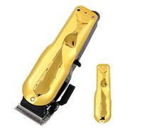 Sorandy Electric Hair Cutter Protective Housing Stylish Cover for Walsh Clipper, Durable Shell for Wall 8504, Electroplate Golden, Silver, Rose Gold, Wood Grain (Electroplated Gold)