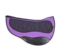 Sorandy English Saddle Pad, Thickened Shock Absorbing Lamb Fleece Anti Slip Horse Riding Pad, Microfiber Leather for Equestrian Accessories