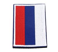 Sorandy European Countries Flag Patch, Embroidered Hook and Loop Badge for Hats Bags Jackets, with Durable Polyester Material, Small Size 8.2x5cm (Russia)