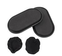 Sorandy Exercise Gliding Discs, Lightweight Full Body Sliders for Hands and Feet Workout, Durable ABS Material for Home and Gym Use, 2 Pack (Black)