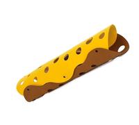 Sorandy Felt Cat Tunnel Durable Interactive Toy for Cats All Seasons Collapsible Polyester 1 Unit (Yellow and Brown)