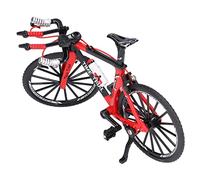 Sorandy Finger Bike Mini Model Teaching Prop Simulation Desk Decoration Alloy+Plastic, for Kids/Bike Enthusiasts/Shop Window Display, 1 X Model (Red)