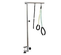 Sorandy Foldable Dog Grooming Arm Secure Foldable Arm Noose Portable Design Pet Grooming Supplies for Fast Setup and Easy Use Stainless Steel/plastic Size 35in