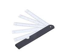 Sorandy Folding Scale Ruler Exquisite Fan-Shaped Multi Ratio Measuring Tool for Environmental Art for Designers, Artists Plastic 7.9in
