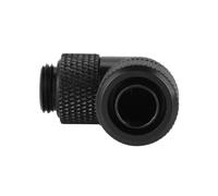 Sorandy G1/4 Thread Water Cooling Fitting for Desktop Custom PC Loop | 90 Degree Right Angle Elbow, Copper Plated, Liquid Cooling Connector for Thin Tube Chassis, PC Modders