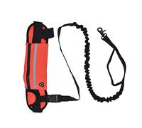Sorandy Hands Free Dog Leash, Adjustable Reflective Waist Leash, Detachable Zipper Bag with Secure Attachment, Ideal for Walking, Jogging, Hiking & Training (Red)