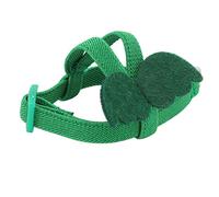 Sorandy Harness Leash, Adjustable Elastic Bite Ergonomic Pet Bird Harness, Cute Wings Traction Rope with Secure Design, Ideal for Flying Training & Outdoor Walking (Green)