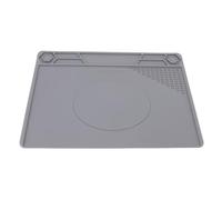 Sorandy Heat Insulation Silicone Soldering Mat, 932 Heat Resistant Mat, with Scale Ruler & Screw Storage, Ideal for Electronics, Phone & Computer Repair