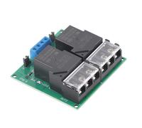 Sorandy High Power Two Way Relay Module 30A Durable Optocoupler Isolation Relay for Electronics Projects Stable Performance (5VDC)