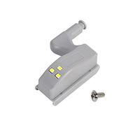 Sorandy Hinge LED Sensor Light, 10Pcs Warm Cool Universal LED Hinge Light, Cabinet Light with 3 LED Beads, Universal Cabinet Lights with Inner Sensor for Wardrobe Cupboard Home Closet (Cool White)