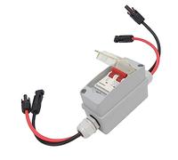 Sorandy Home Protection Circuit Breaker MCB 2P 500V 32A Disconnect Switch with IP65 Distribution Box for RV, Polycarbonate Material (With Cable and PV Connector)