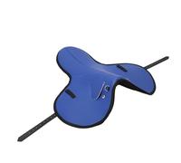 Sorandy Horse Saddle Pad, Anti Slip Shock Absorbing Ergonomic Comfortable Riding Cushion with Fastening Strap for Dressage Jumping Competitive Events