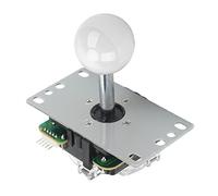 Sorandy Joystick Gamepad DIY Joystick Replacement Parts with Ball Head for Fighting Games, High Sensitivity, Lightweight ABS Material, 1 Unit (White)