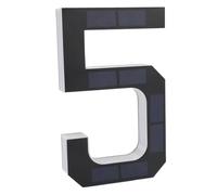 Sorandy LED Address Number Light Auto Sensing Solar House Number for Night Security ABS PC 9 Inches 5 Pack