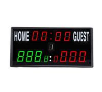 Sorandy LED Electronic Scoreboard, Protable Multifunctional Countdown Match Time Display Electronic Scoreboard with Remote Control & Hook, 24h Real Time for Most Ball Sports