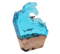 Sorandy LED Ocean Surfing Night Light Handmade 3D Desk Lamp for Bedroom Decor, Resin Table Ornament for Office Home