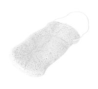 Sorandy Long Wave Body Care Sponge Big Size Exfoliating Flutter for Sensitive Skin 4-Pack (Long Wavy White (Dry))