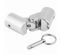 Sorandy Marine Stainless Steel 316 Folding Swivel Coupling Tube Pipe Connector for Boat 22mm/25mm OD Fit for Sun Canopies, Bimini Tops (#2)