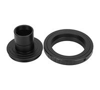 Sorandy Microscope Adapter Ring Durable Lightweight T Mount Extension Tube for Camera, T2 Adapter Ring, for Biological Microscope Picture Recording, Aluminum Alloy, Black, 23.2mm