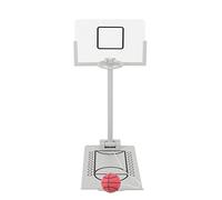 Sorandy Mini Basketball Hoop Portable Foldable Toy Game Board for Basketball Enthusiasts Office Desk Decor Metal Rubber 8.1x3.7x9.4in for Travelers