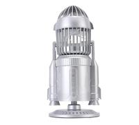 Sorandy Mist Spray Desk Fan, Rocket Shaped 5000RPM Cooling Fan with 5000mAh Rechargeable Battery, Quiet Small Table with LED Effects for Office Living Room