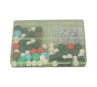 Sorandy Molecular Model Kit, Organic Molecular Chemistry Set Colorful PP Balls H C O N Cl Br Structure Model for Student and Teacher