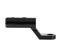 Sorandy Motorcycle Rearview Mirror Base Extension Bracket, High Hardness Aluminium Alloy Mount, Ideal for Scooters and Electric Cars, 80 X 35mm (Black)