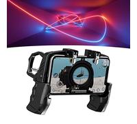 Sorandy Multifunctional Cell Phone Game Controller Button Control Gamepad for 4.7-6.5 Inch Phones Four Finger Operation for Mobile Gamers