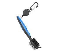 Sorandy Multifunctional Club Brush, Ergonomic Design with Nylon and Steel Bristles for Effective Cleaning of Clubs and Shoes, (Blue)