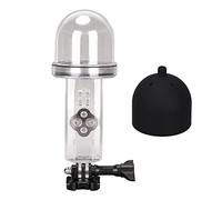 Sorandy Osmo Pocket 196.8ft Case Stainless Steel Button Semi Circular Dome Design for Diving Selfie, Silicone Cover