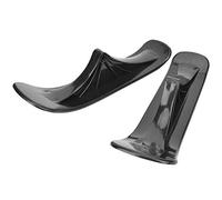 Sorandy Outdoor 2 In 1 Black Ski Board Sled for Children Gift, Durable Winter Scooter Accessories for Snow Fun, 15.0x4.3x3.5in for Backyard Play or Slope Skiing